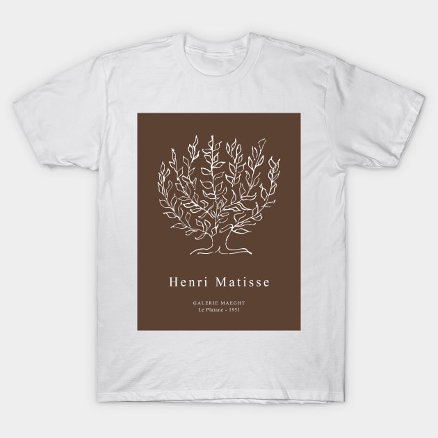 Henri Matisse Galerie Maeght Le Platane - 1951 Exhibition T-Shirt by VanillaArt